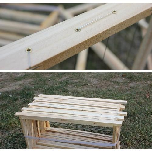 巢框中蜂意蜂专用半成品养蜜蜂蜂箱杉木巢础框架全套养蜂工具套装